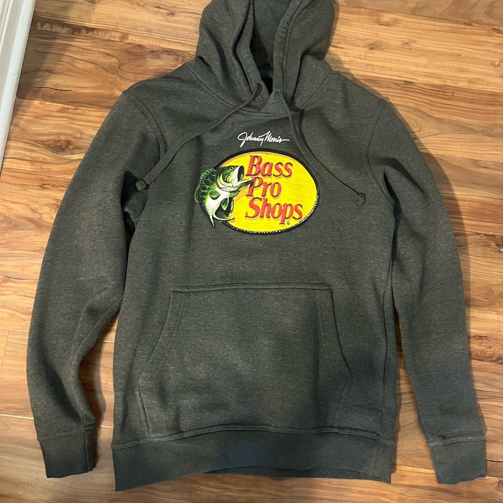 Bass Pro Shops Dark Gray Hoodie with Logo